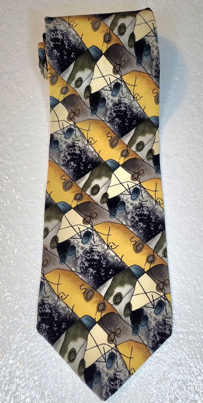 Jimmy V - Joe Theismann mens silk tie  3.75" x 59"  rare